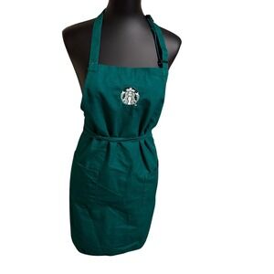 Starbucks Barista Apron Green Embroidered Siren Logo Official Uniform